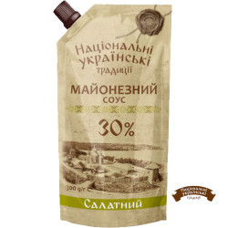 Майонезний соус "Салатний" 30% дой-пак 300 г / 30 шт ТМ НУТ