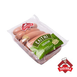 Сосиски Елітні 1 с.(газ 0,8 кг)  ТМ "Забіяка"