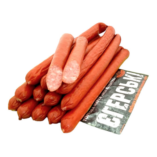 Ковбаски ЄГЕРСЬКІ 1/с 1,2 кг нк ТМ Моя ковбаска