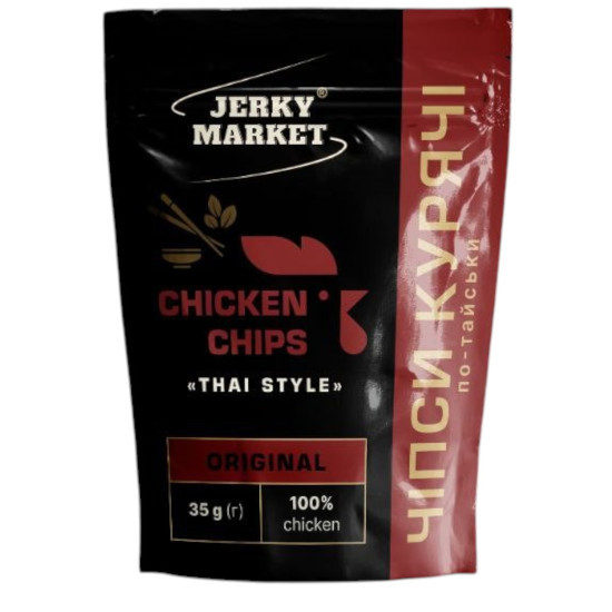Чіпси курячі По-тайськи 35 г / 15шт ТМ JERKY MARKET