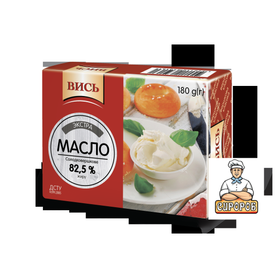 "Масло Екстра 82.5% ТМ Вись 180г / 20 шт Регал