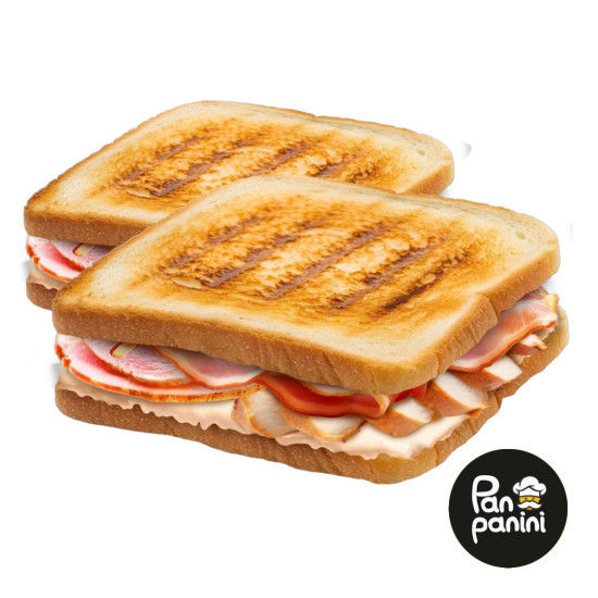 Тост "Три м'яса" 160 г бн ТМ Pan panini