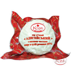 Сир м'який "Адигейський" 45 % (вакуум 280-300 ) кфс ТМ Козуб