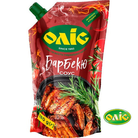 Соус Барбекю/BBQ дой/пак 180 г / 20 шт Оліс