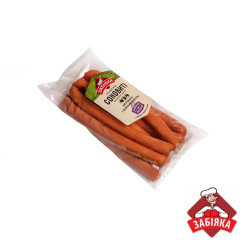 Сосиски Соковиті 1 с (газ 0,5 кг) ТМ "Забіяка"
