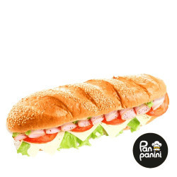 Багет Шинка з сиром 220 г бн ТМ Pan panini