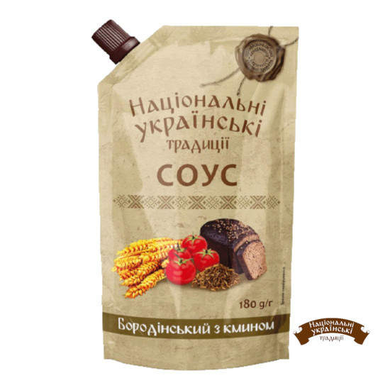Соус Бородінський з кмином дой/пак 180 г / 20 шт ТМ НУТ