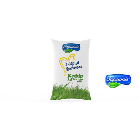 Кефір 2,5% плівка 0,9кг 14 діб, шт