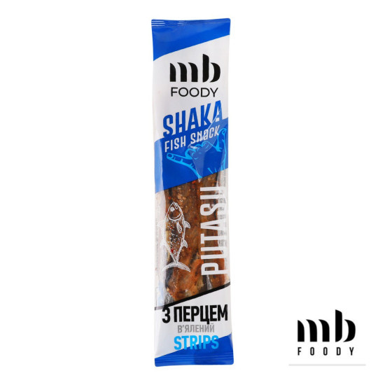 Стріпси Путасу в`ялений з перцем 35 г/20 шт,TM MB Foody