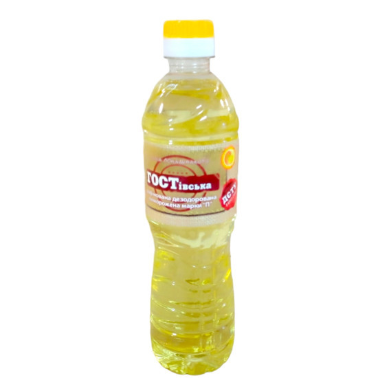 Олія соняшникова "ГОСТівська"  (0,5 л / 15 шт) РАФ