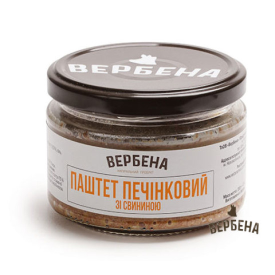 Консерва Паштет печінковий зі свининою СКО 0,2 / TWIST / 6 шт кт ТМ Вербена