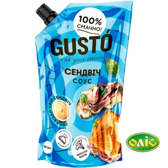 Соус "Сендвіч-Соус" 30% дой/пак 180 г / 20 шт Gusto