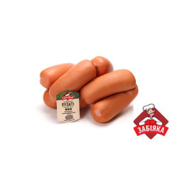 Сардельки Пузаті  1 с. ПОРЦ (в/у 0,3кг) ТМ "Забіяка"