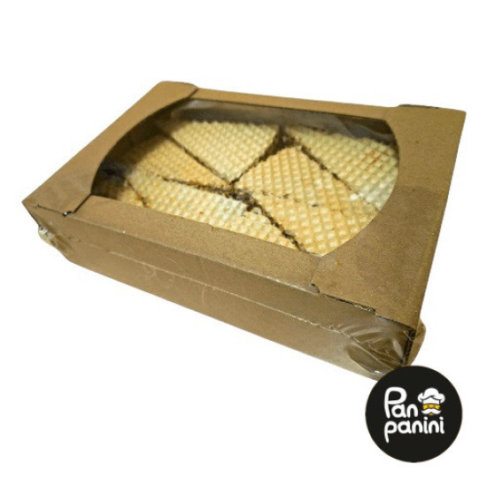 Торт Вафельний зі згущеним молоком 50 г / Екран картон 0,4 кг (8 шт) 1 уп/1 ящ сд