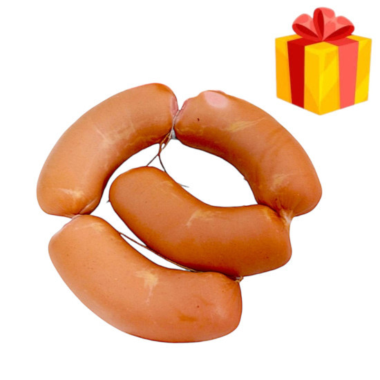 ПОДАРУНОК Сардельки М'ясні вар. 1/г газ 0,45 кг ХМР (4+1)