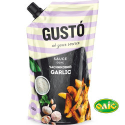 Соус "Часниковий" 30% дой/пак 180 г / 20 шт Gusto