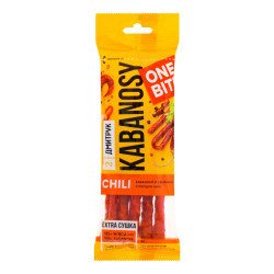 "Кабаноси ONE BITE CHILI зі свинини з перцем чилі 40 гр / 14 шт Регал