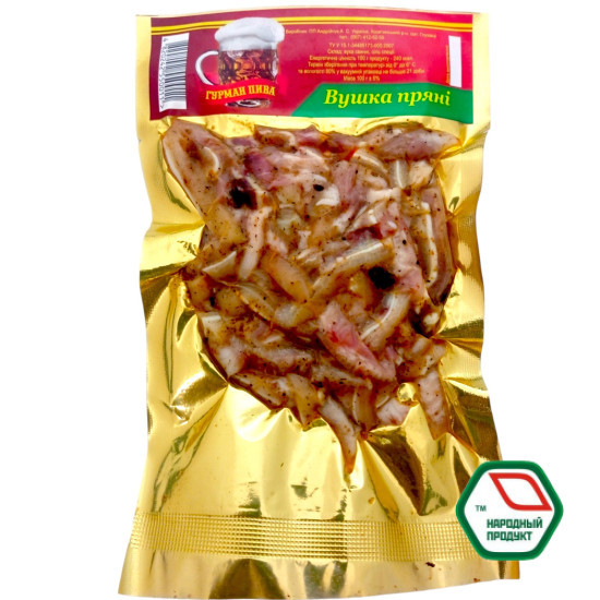 Вушка пряні  0,094 г / 50 шт нарізка ТМ  "Гурман пива" Регал