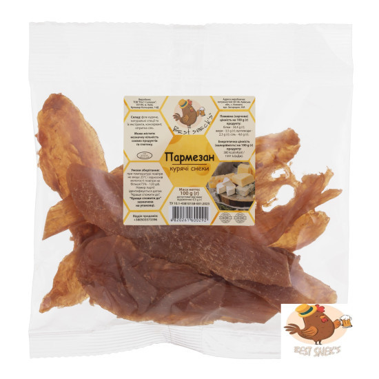 Курячі снеки Пармезан 100 г / 60 шт ТМ Best sneck`s Регал
