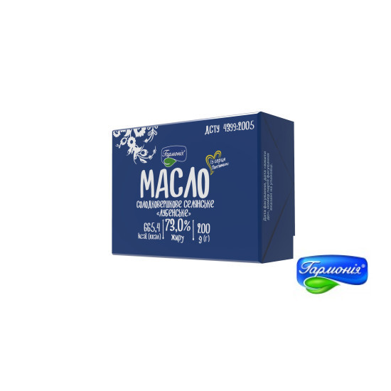 Масло селянське 0,200кг 73% фольга, шт