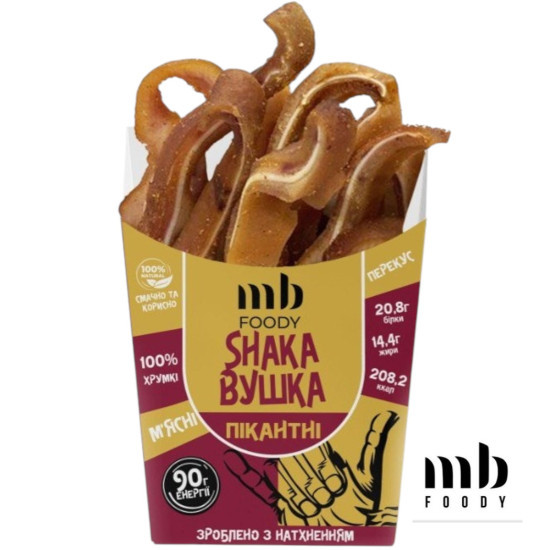 "Вушка пікантні свинина 90 г/12 шт TM MB Foody