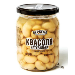 Консерва Квасоля натуральна 0,5 / TWIST OFF / 6 шт кт ТМ Вербена