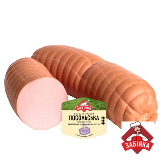 Посольська варена в/с (т/у 1/2 б.) 0,7 - 0,8 кг ТМ "Забіяка"